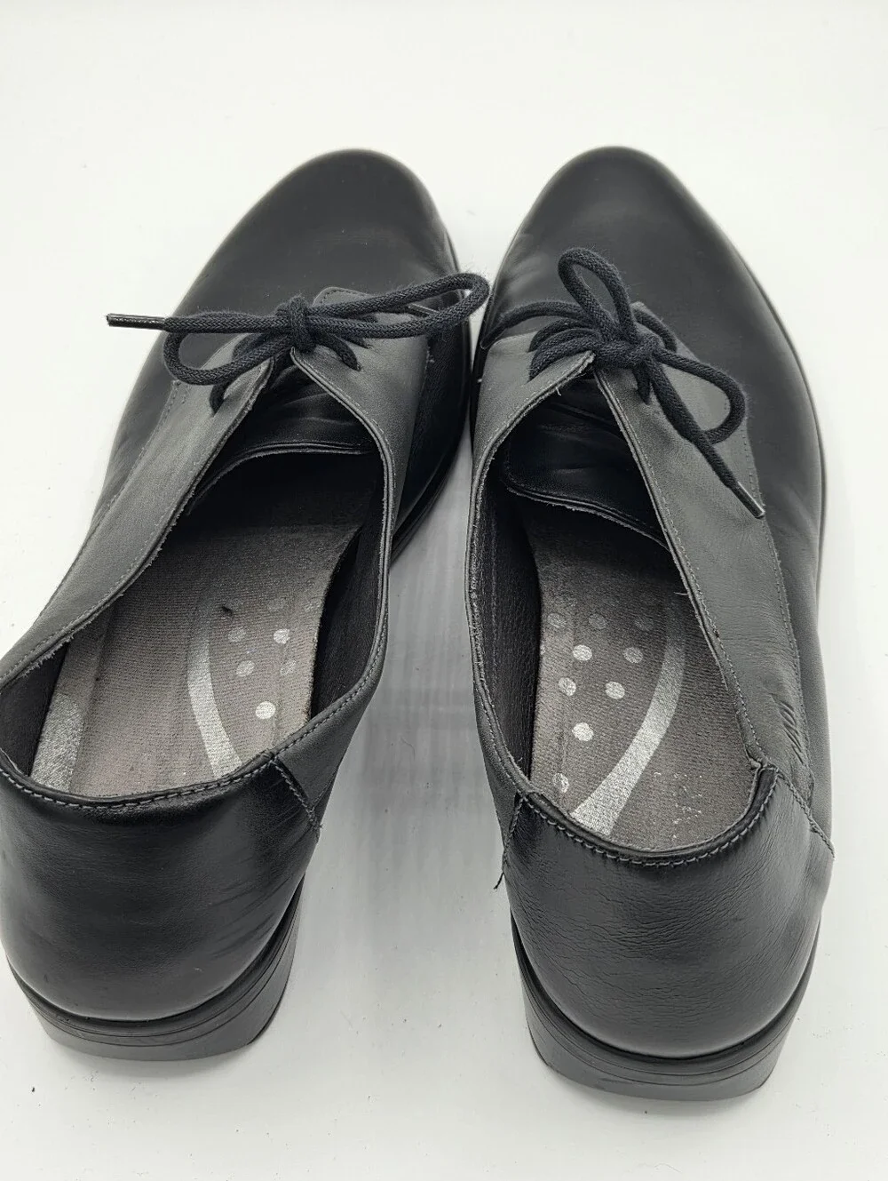 Naot Two-Tone Black and Gray Lace-Up Oxfords